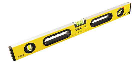 Уровень строительный с ручками MASTERTOOL ПРОФИ 60 см 3 капсулы 0,5 мм/м 0,03° фрезерованные поверхн Харьков