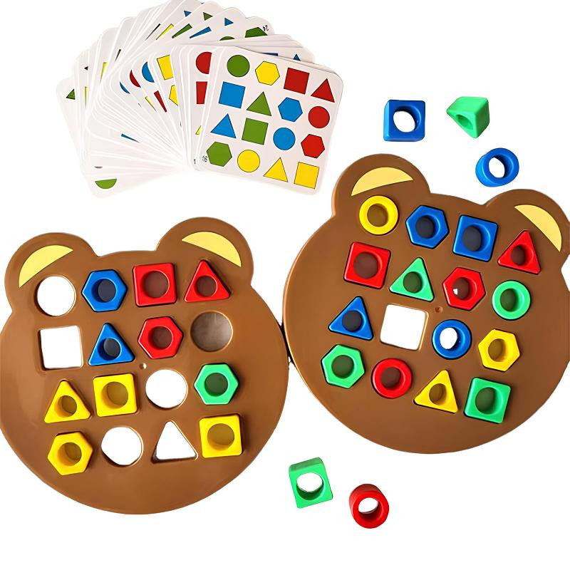 Настольная интерактивная игра Ummi Shape Matching Game + answer bell Херсон - зображення 2