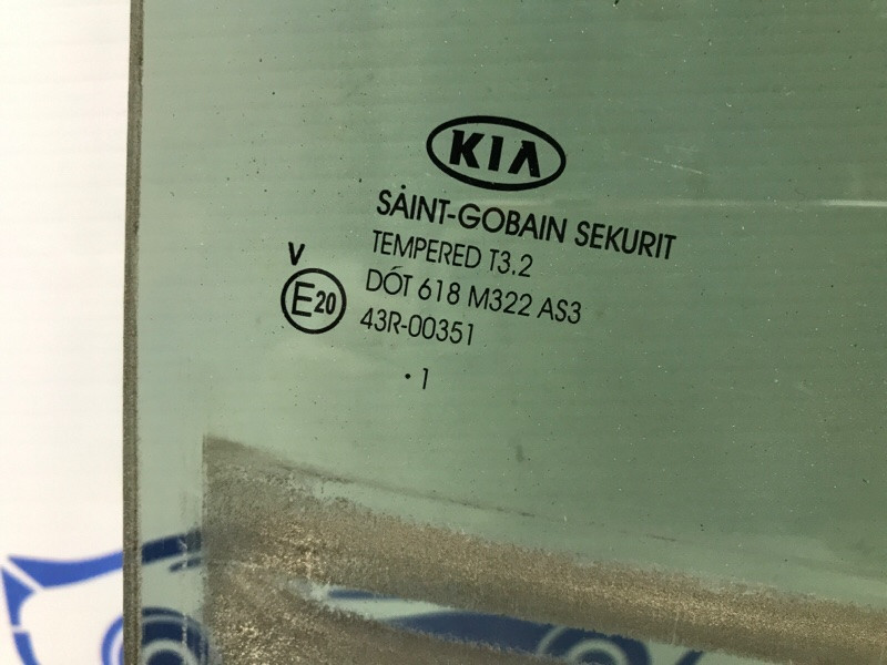 Стекло двери заднее правое Kia Sportage SL 1.7 DIESEL D4FD 2010 (б/у) Киев - изображение 3