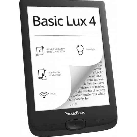 Електронна книга PocketBook 618 Basic Lux 4 Ink Black (PB618-P) (Код товару:37674) Харків