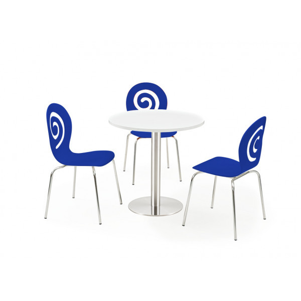 Стул Лев деревянный голубой Дніпро - зображення 1