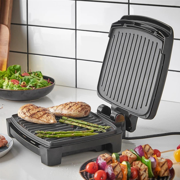 Гриль-барбекю электрический Russell Hobbs George Foreman Immersa Grill Small 28300-56 1100 Вт черный Киев - изображение 7