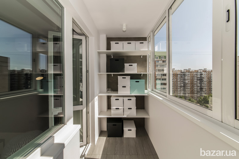 Пластиковое окно на лоджию балкон из профилей Рехау Rehau Київ - зображення 7