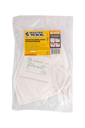 Респиратор MASTERTOOL ДНЕПР-2N FFP2 12ПДК 82-0176 Харків - зображення 2