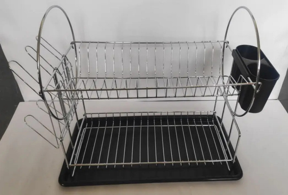 Сушарка настільна 2-х ярусна Bohmann WL-2605-C 55х24,5х48 см сіра Київ - зображення 1