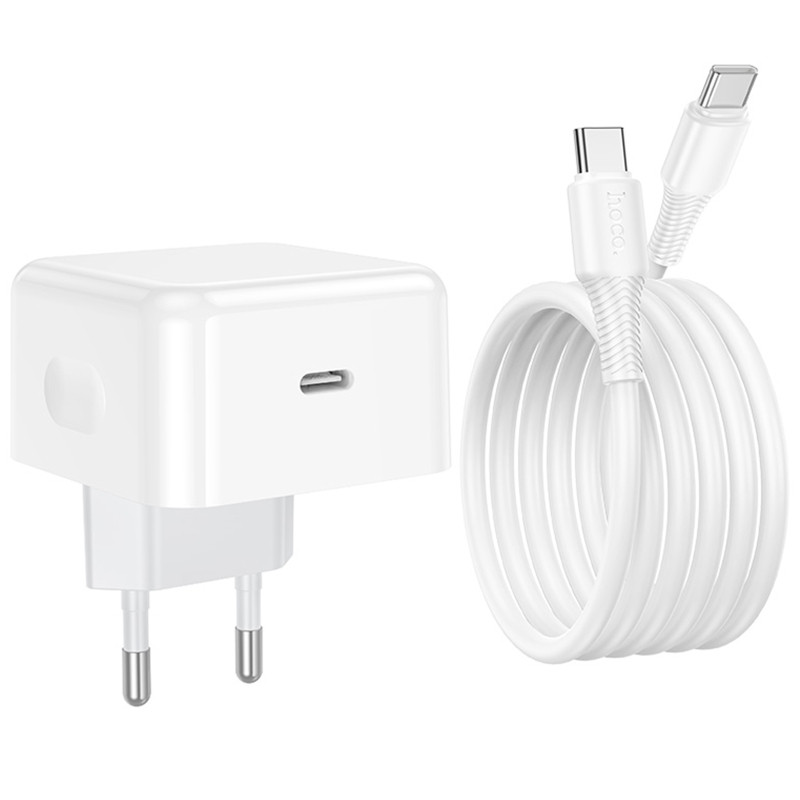 СЗУ Hoco C161A Speed PD40W (1USB-C) + кабель Type-C to Type-C Херсон - зображення 6