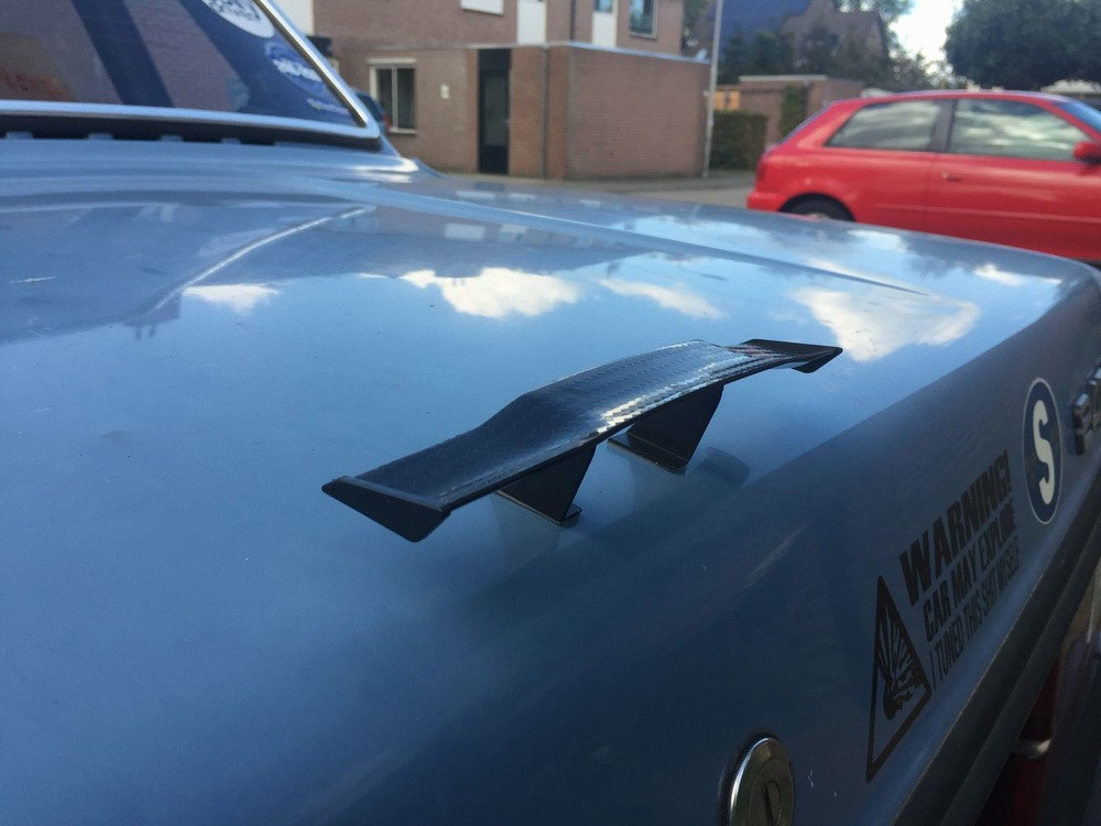 Спойлер-мини на авто или мото Чёрный Бориспіль - зображення 4