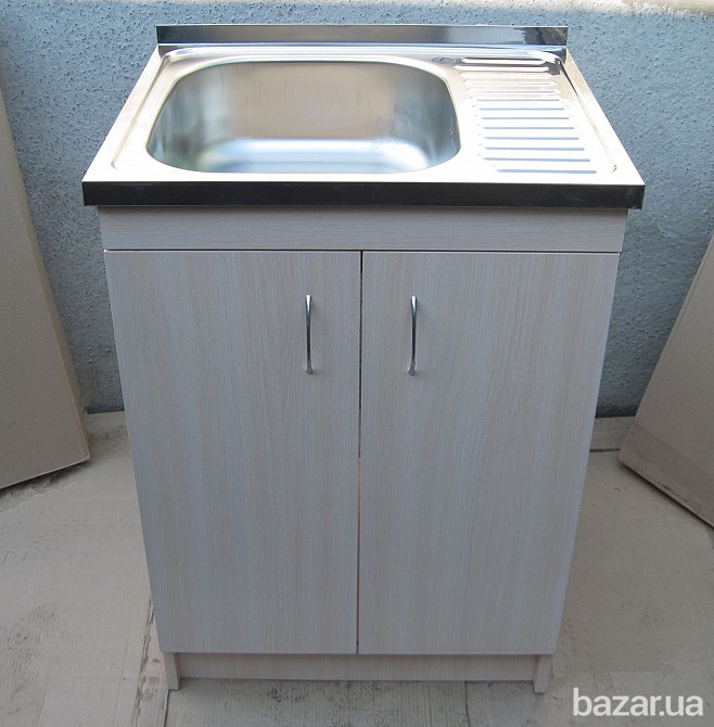 Мойка с тумбой 60х50 из нержавеющей стали Харків - зображення 1