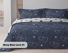 Постільна білизна двоспальне ТЕП Happy Sleep Navy Blue Love 31 ТЕП 2-03795-24829 180х215 см Київ
