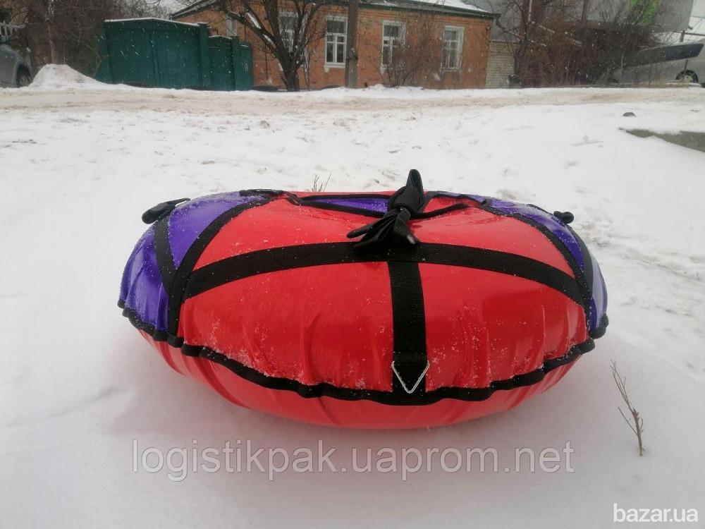 Тюбинг 100 см "Виола" (ПВХ) ватрушка для катания на снегу Харків - зображення 6