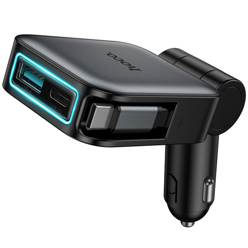АЗУ Hoco Z67 Triunfar PD60W with retractable cable (1USB-A/2C) Херсон - зображення 5