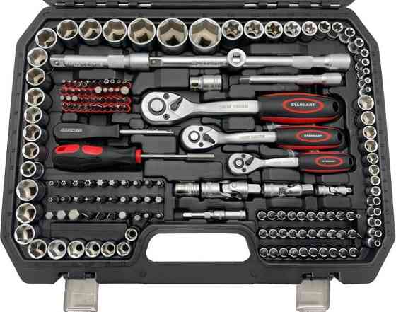 Набор инструмента комбинированный 1/4",3/8",1/2" 216ед. СТАНДАРТ ST-0216 Харків