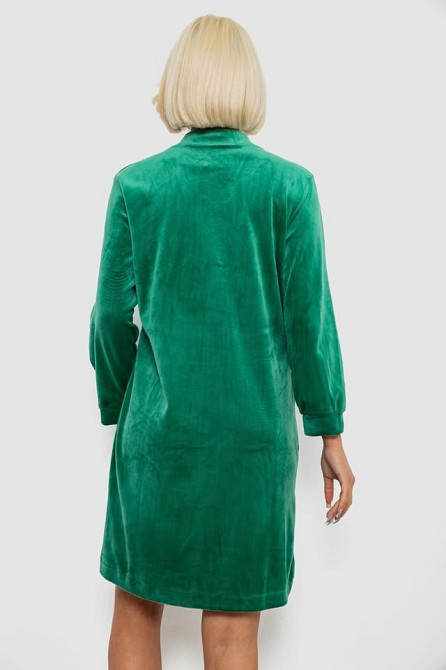 Халат жіночий велюровий на блискавці | Зелений | Новий. Одесса - изображение 5