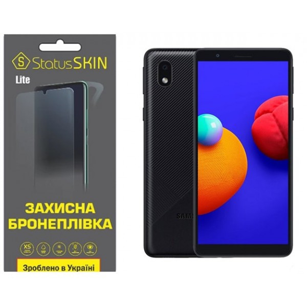 Поліуретанова плівка StatusSKIN Lite Samsung A01 Core A013/M01 Core M013 Глянцева (Код товару:33509) Харьков - изображение 3