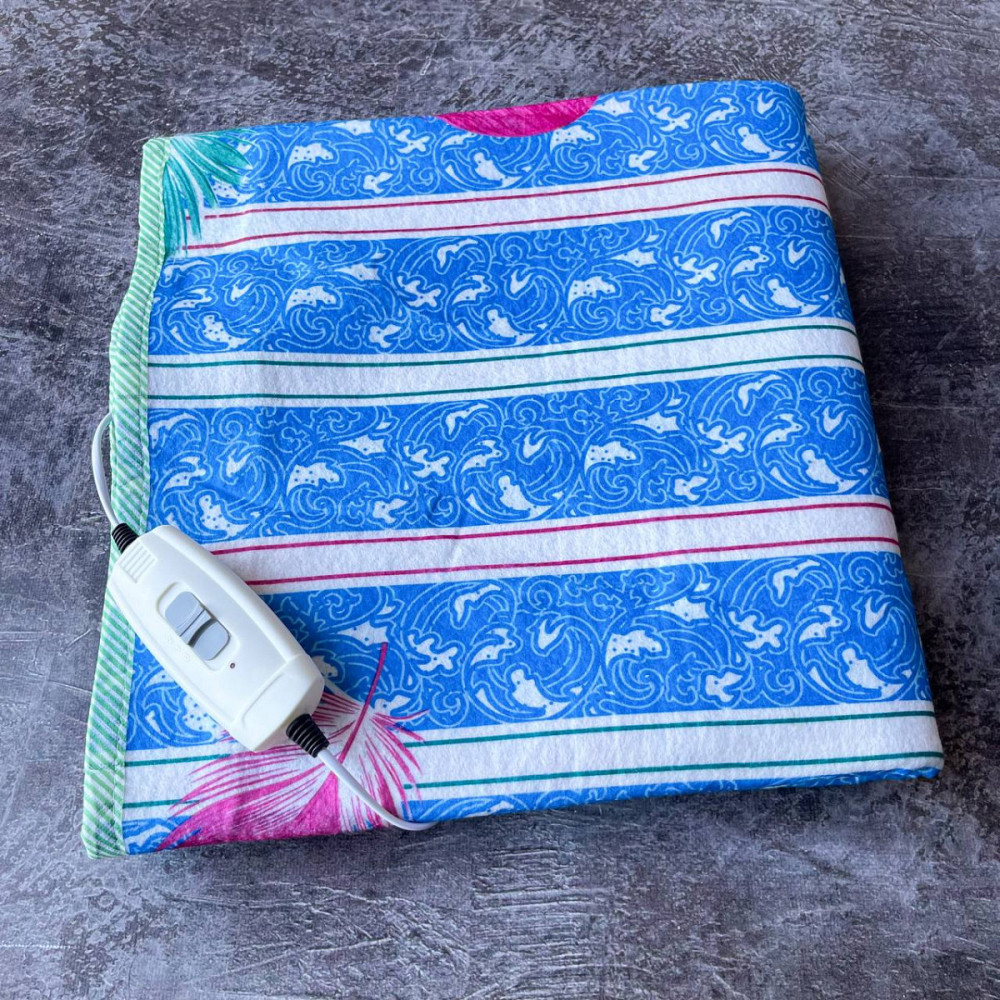 Електропростирадло односпальне з кольоровим малюнком LUX Байка Туреччина 75x155 см 55214 Вензеля син Київ - зображення 1