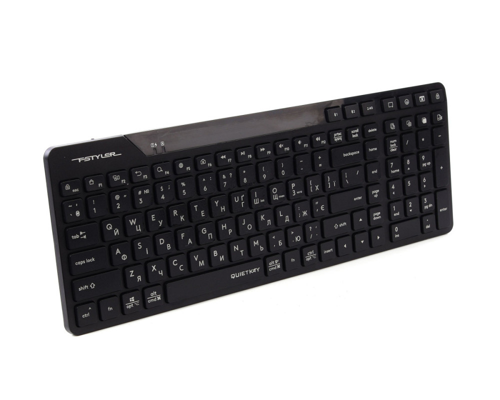 Клавиатура беспроводная A4Tech Fstyler FBK27CAS(Black) черная Киев - изображение 3
