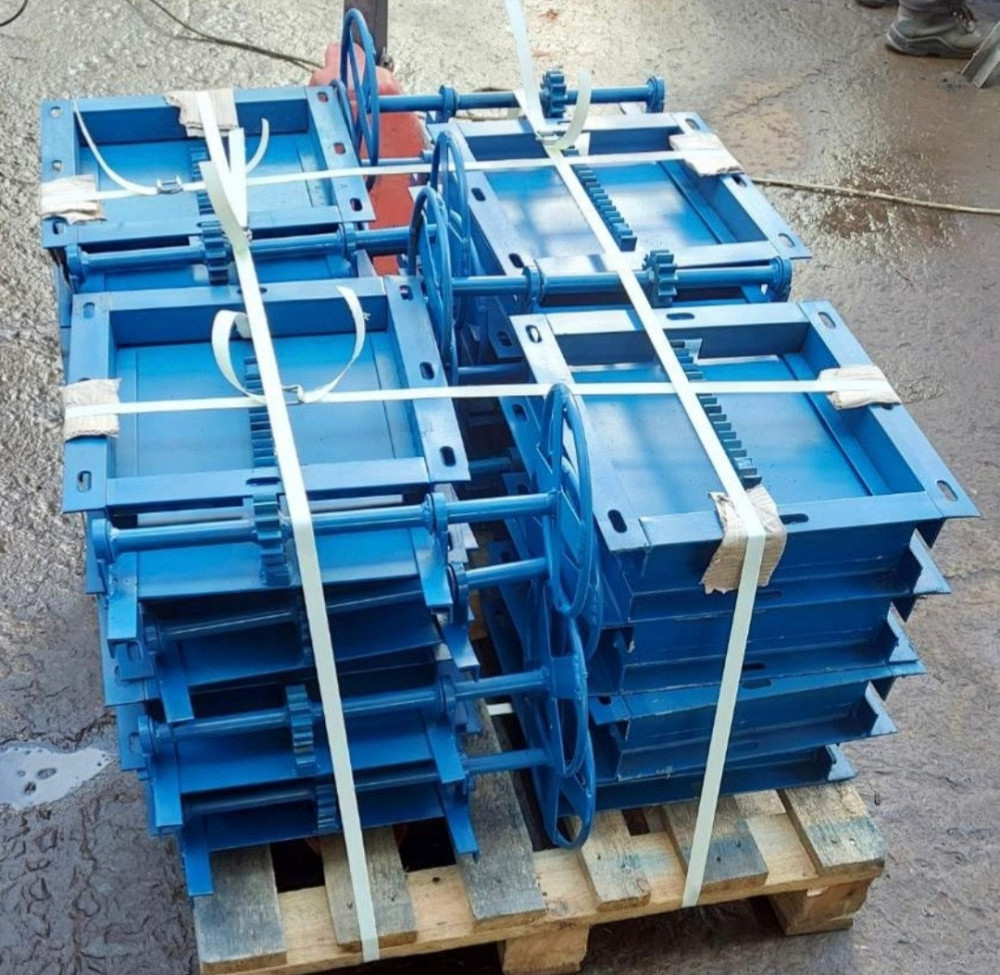 Задвижка реечная (шиберный затвор ) с ручным приводом  , шиберная заслонка , шибер нории Київ - зображення 8