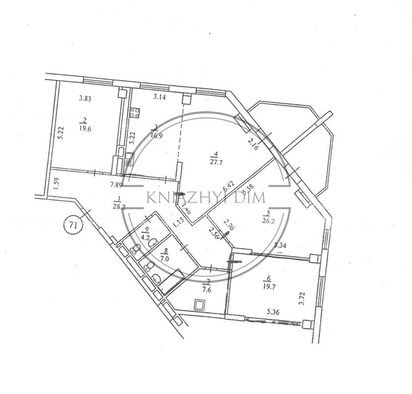 Продаётся 4-х комнатаня квартира возле м.Левобережной.код 2188534 Киев - изображение 1