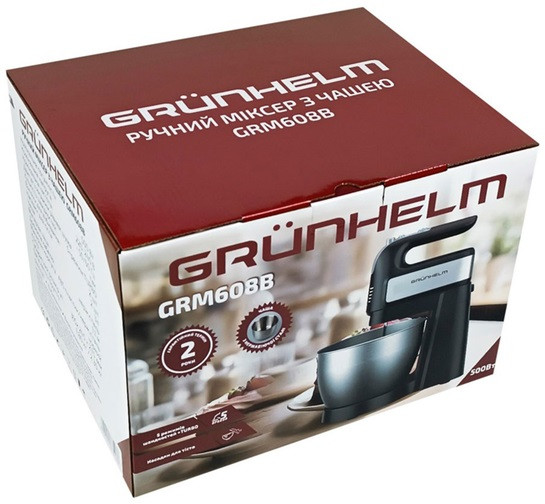 Миксер стационарный Grunhelm GRM608B 500 Вт черный Київ - зображення 8