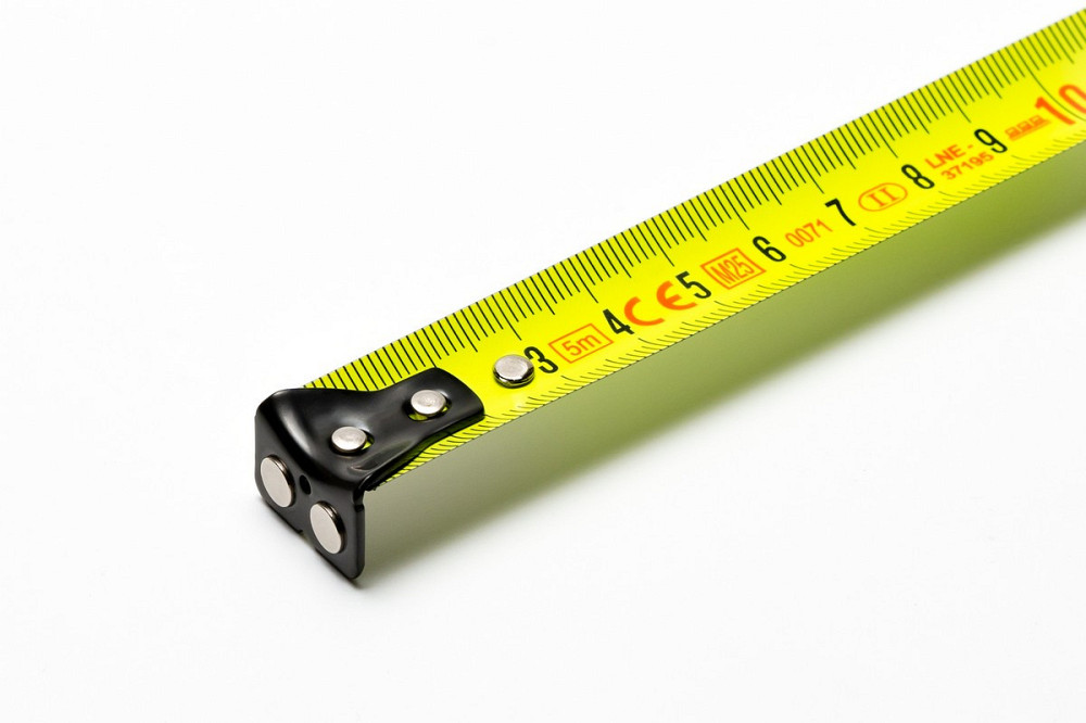 Рулетка WERTVOLL 5 м х 19 мм с магнитами фиксатор полотна покрытие TPR нейлоновое покрытие MS-2519 Харків - зображення 6