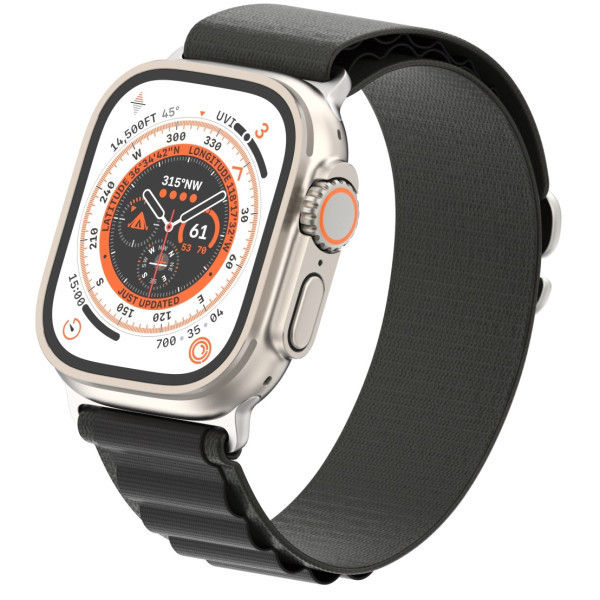 Ремінець ArmorStandart Alpina Band для Apple Watch 49/46/45/44/42 (Series 1-3) Black (ARM64977) (Код Харків - зображення 1