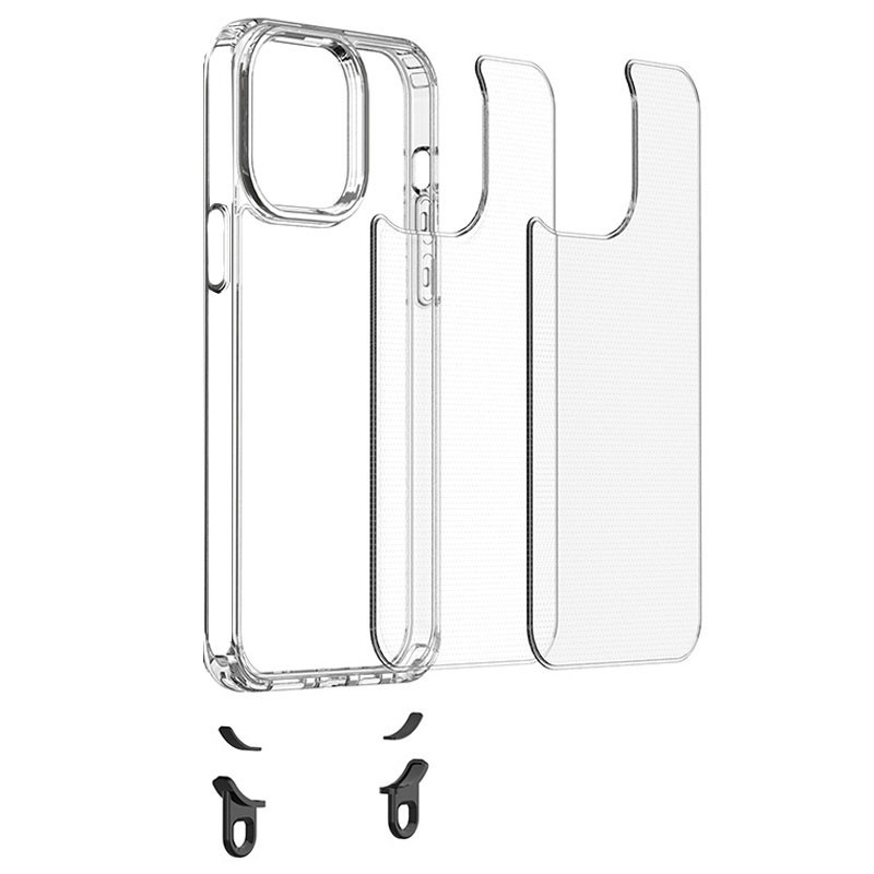 Чехол TPU Transparent with Straps для Apple iPhone 15 (6.1") Херсон - изображение 5