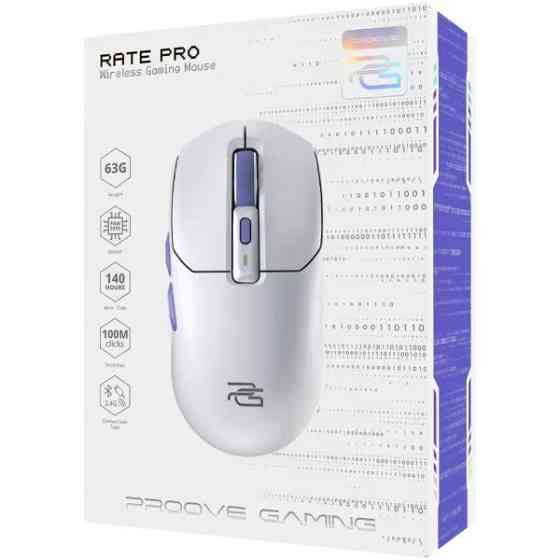 Мишка Proove Gaming Rate Pro White (WMRP00022002) Харків