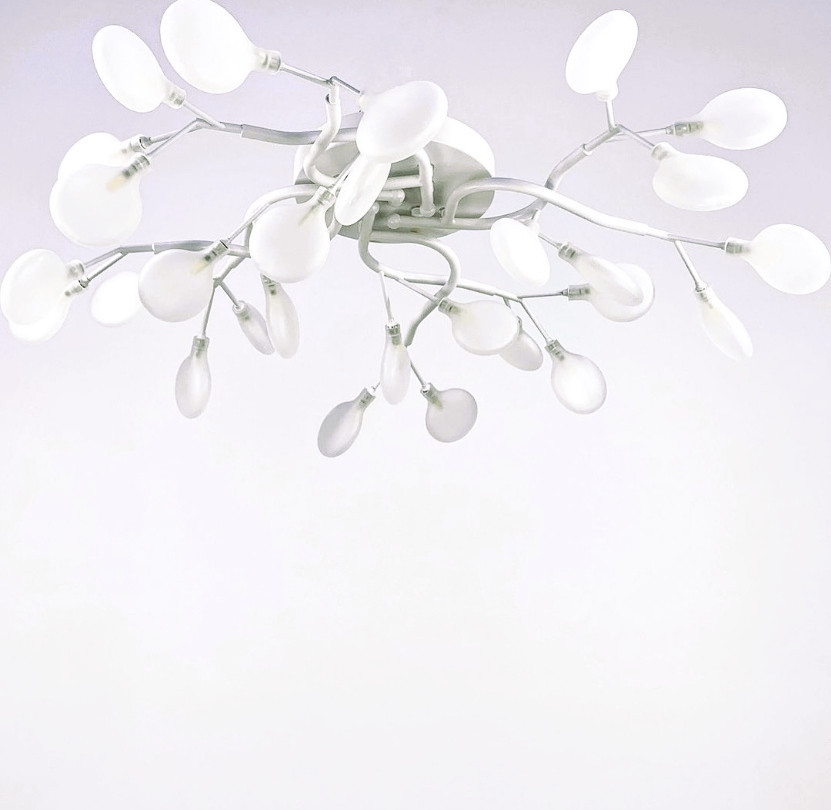 Люстра стельова на 28 лампочок H686/28-wh-fr-k Білий 23х75х75 см. Київ - зображення 1