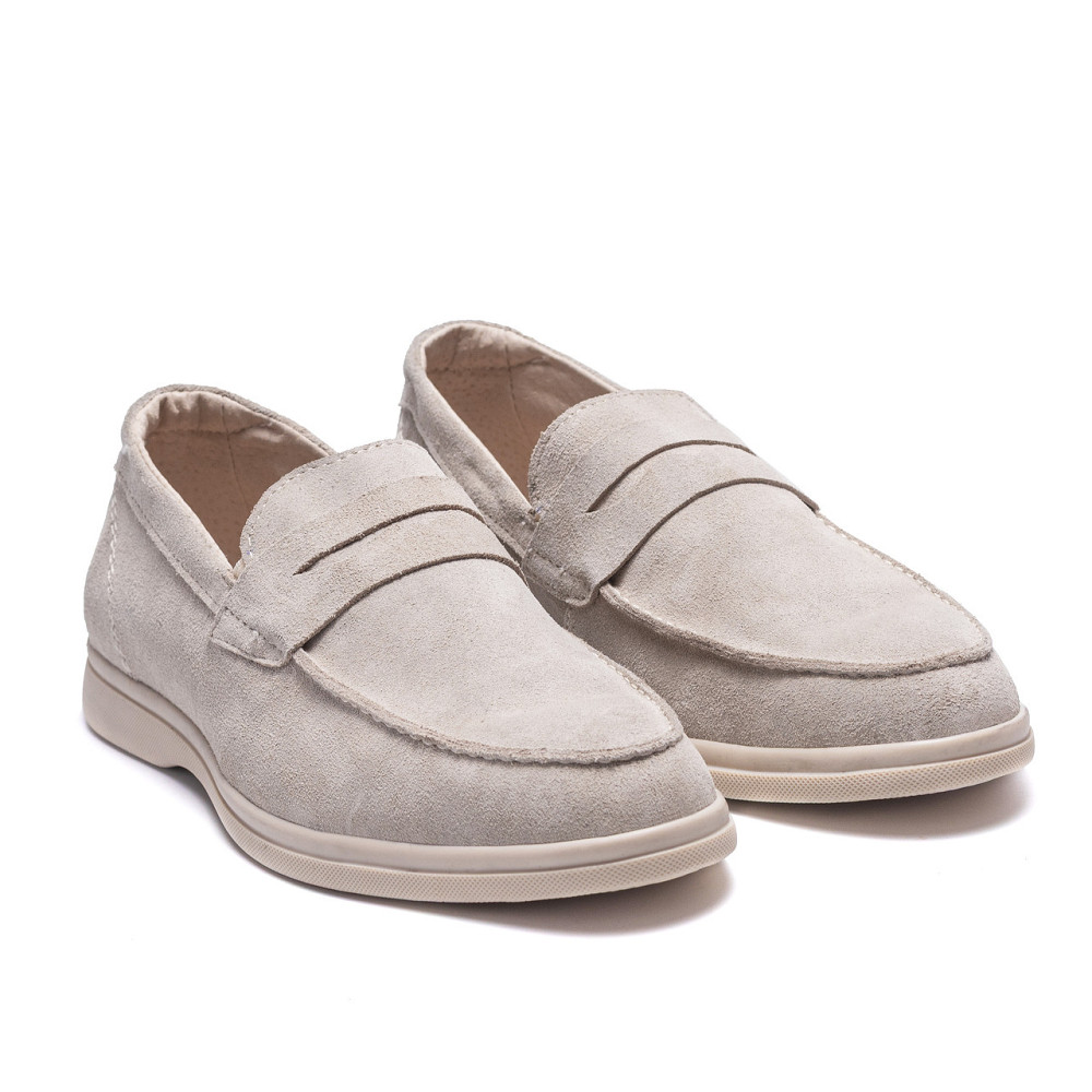 Мужские кожаные лоферы Beige Киев - изображение 2