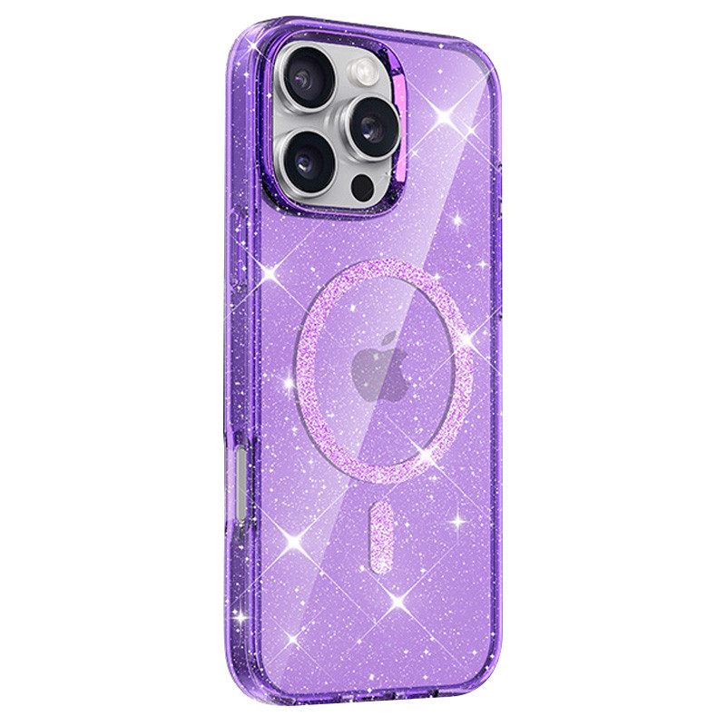 Чехол TPU Eclipse Sparkle (MagFit) для Apple iPhone 16 Pro Max (6.9") Херсон - зображення 2