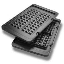 Набор пластин для вафель электрогриль Braun MultiGrill 9 Pro BRSK007 2 шт черный Київ - зображення 1