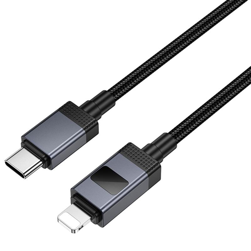 Дата кабель Hoco X118 Generous with display Type-C to Lightning 27W (1m) Херсон - изображение 4