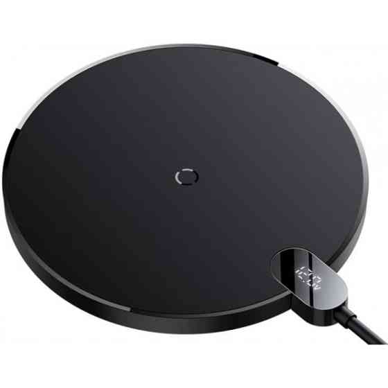 Бездротовий зарядний пристрій Baseus Digital LED Display Gen 2 Wireless 15W Charger Black (CCED00000 Харьков