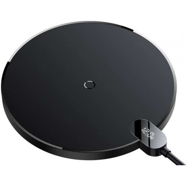 Бездротовий зарядний пристрій Baseus Digital LED Display Gen 2 Wireless 15W Charger Black (CCED00000 Харків - зображення 1