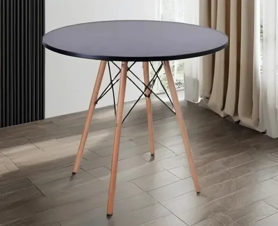 Стіл журнальний дерев'яний круглий Тауер Вуд Днепр