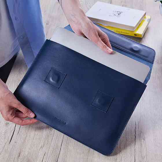 Чехол для ноутбука винтажный Incarne Line MacBook Pro 16" 2019-2025 line-blue-pro-16 синий Київ