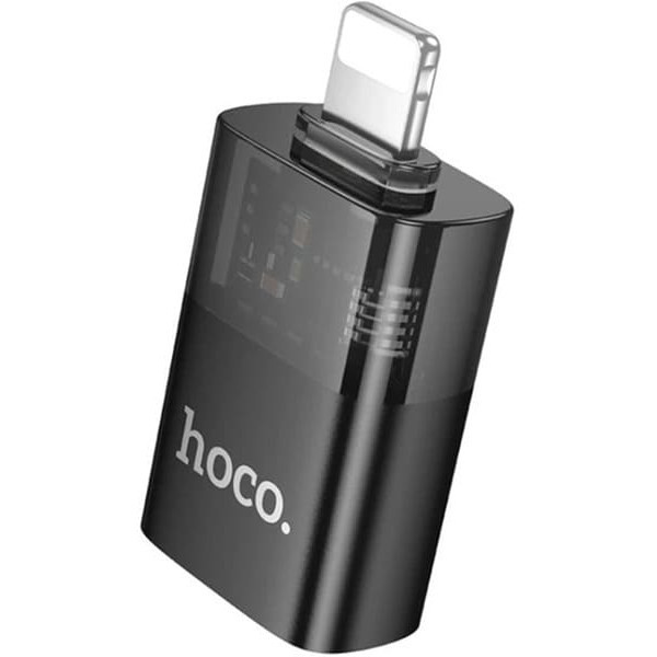 Адаптер Hoco UA36 Lightning male to USB female OTG Black Харків - зображення 2