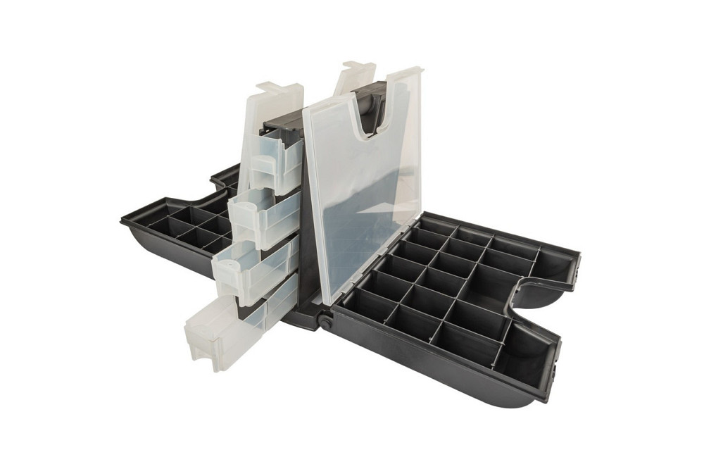 Органайзер двухсторонний MASTERTOOL с ручкой 14" 360х290х195 мм 49 секций 79-2101 Харків - зображення 3