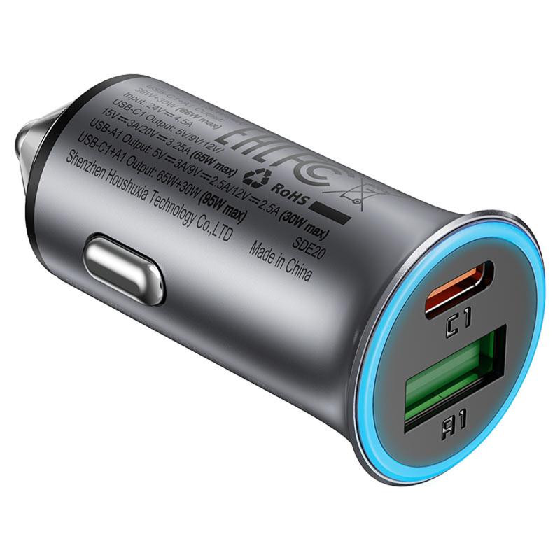 АЗУ Acefast B16 PD65W+QC3.0 total 95W (1USB-A/1C) Херсон - зображення 4