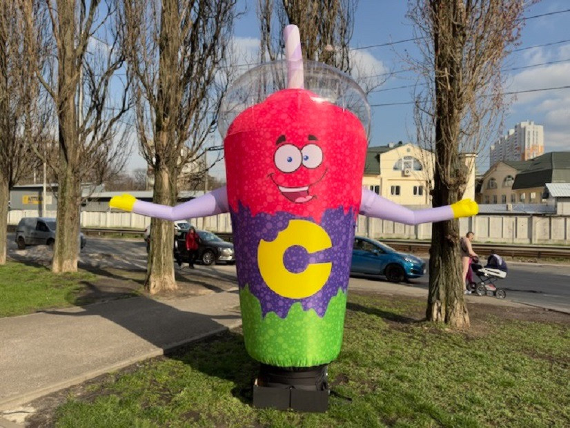 Надувной стакан реклама Київ - зображення 1