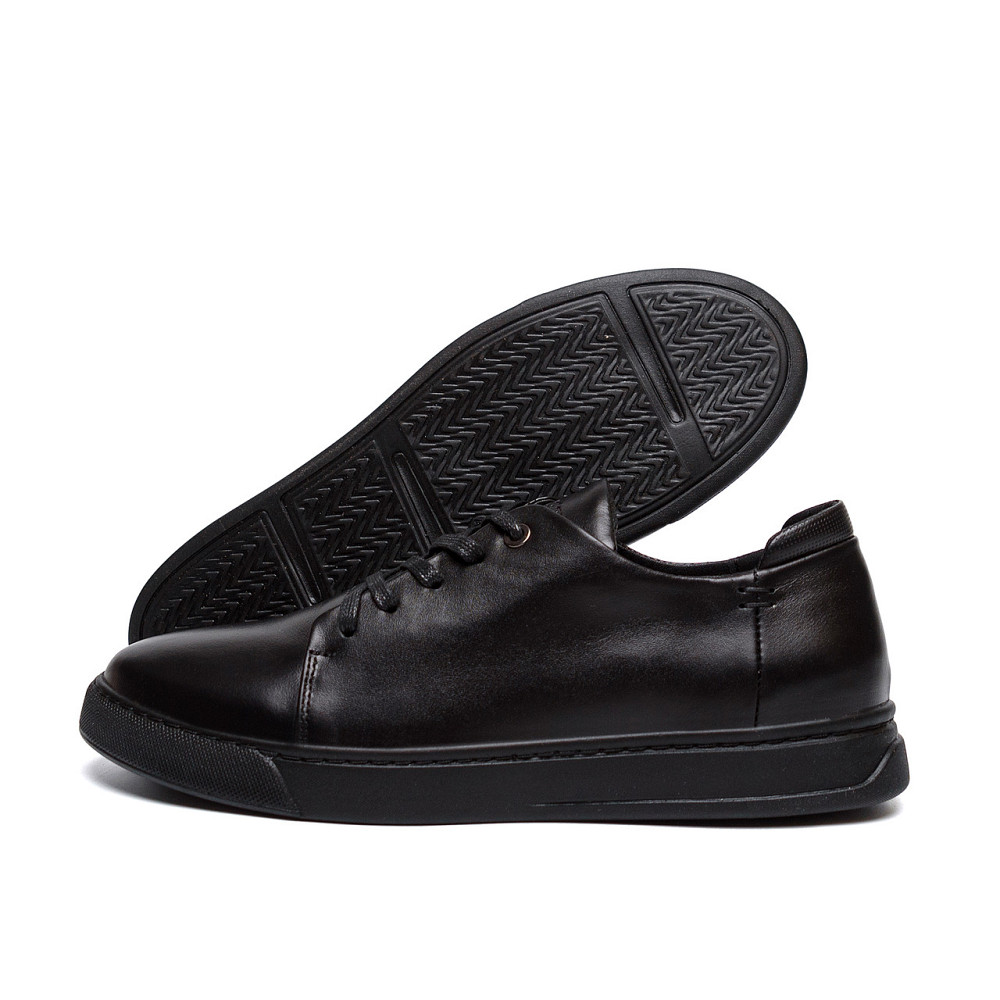 Мужские кожаные кеды ZG  Black Київ - зображення 1