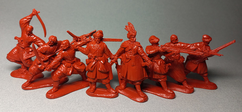 Українські козаки 17 ст. 54мм, 1/32, 8 фігурок, іграшки, солдатики воїни, набір, подарунки для дітей Київ - зображення 2