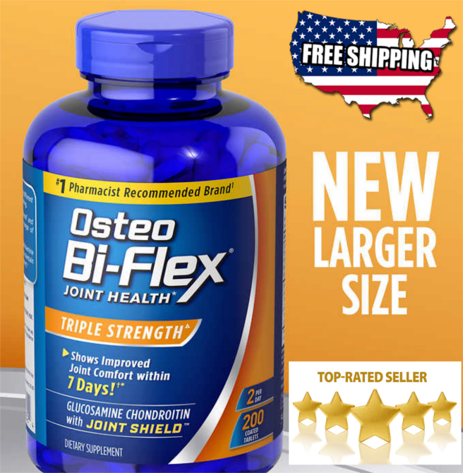 Остео Бі-флекс, 200 каплетів, глюкозамін, хондроїтин, мсм, США. Тернопіль - зображення 4