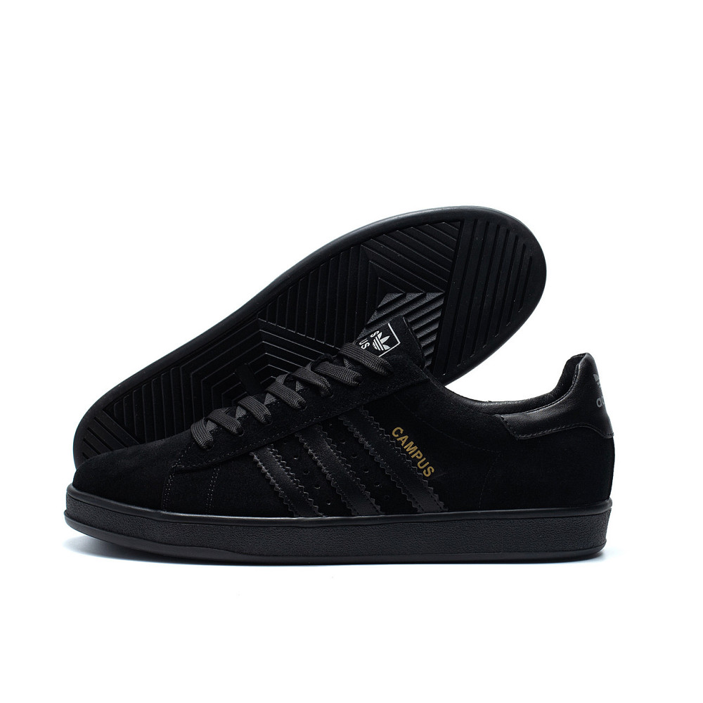 Мужские кожаные кроссовки Adidas Campus Black Київ - зображення 11