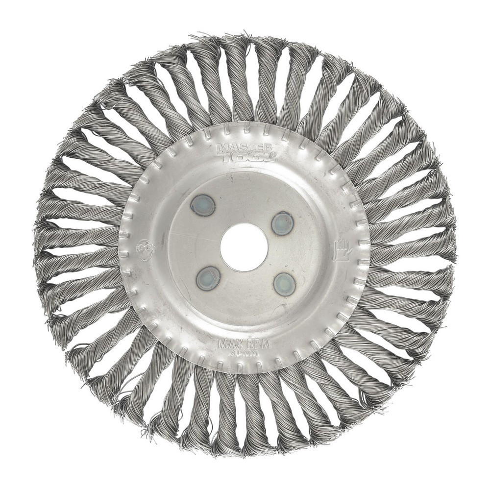Щетка дисковая MASTERTOOL из плетеной проволоки Ø 200х22.2 мм 19-9020 Харків - зображення 2