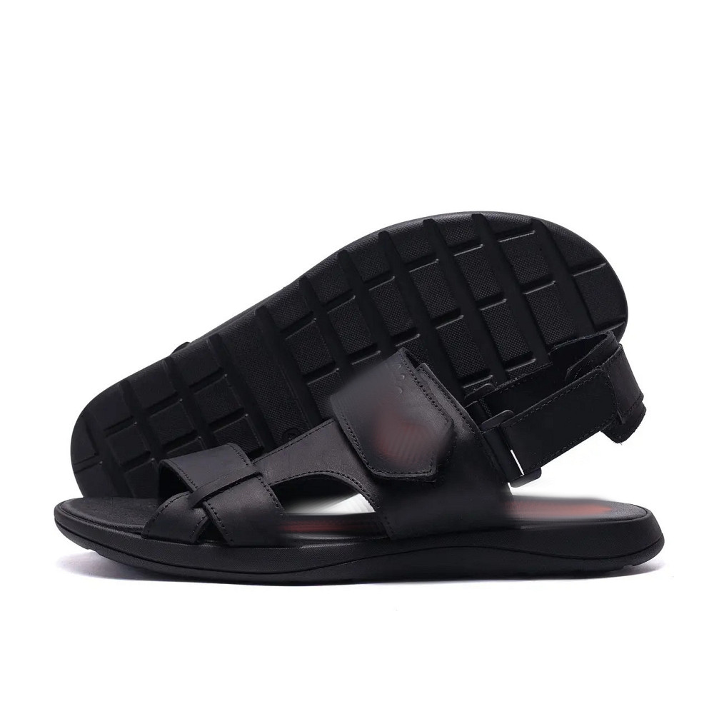 Мужские кожаные сандалии  Black Leather Київ - зображення 5