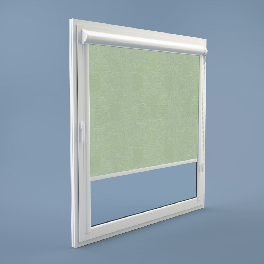 Рулонна штора Rolets Топаз 2-2073-875 87.5x170 см закритого типу М'ятна Київ - зображення 1