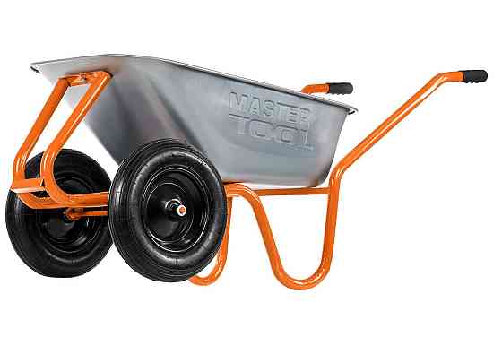 Тачка садово-строительная MASTERTOOL D-22 двухколесная 85 л/230 кг колесо пневматическое с камерой P Харьков