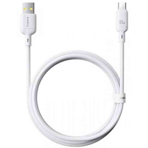 Кабель Baseus Silky Series USB to Type-C 100W 1m White (P10377703213-00) Харьков