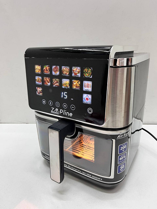 Аэрогриль мультипечь на два тэна с силиконовой формой Zepline ZP-00340 13 л 4200 Вт Киев - изображение 6